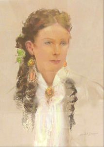 A pastel drawing of Alice Littlefield created by her niece Sarah Harral Duggan.